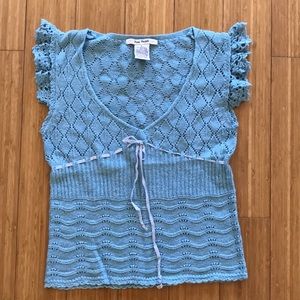 Light blue Free People knit top